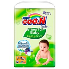 Goo.N трусики Сheerful Baby M (7-12 кг) 58 шт. Goon