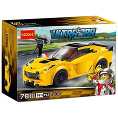 Конструктор Jisi bricks (Decool) Ultra Car 78111 Шевроле Корвет Z06, 181 дет.