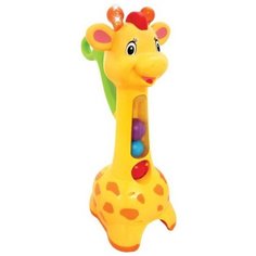 Каталка-игрушка Kiddieland Аккуратный жираф (052365), желтый/оранжевый