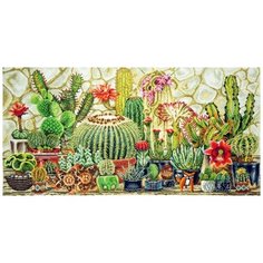 Набор для вышивания Кактусы 60 х 30 см марья искусница 11.002.11