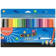 Фломастеры Maped Colorpeps ocean 24 цвета
