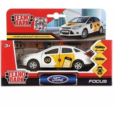 Машина металлическая, инерционная "Ford Focus. Такси", 12 см Технопарк