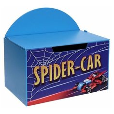Контейнер-сундук с крышкой "Spider-car" синий Zabiaka