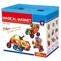 Магнитный конструктор 98 деталей в ведре Magical Magnet Xinbida