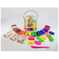 Набор для творчества «Тесто для лепки» MASTER DO, ведро большое 22 цвета Danko Toys