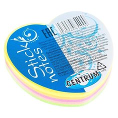 Стикеры фигурные, 5 цветов по 20 листов Centrum