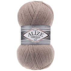 Пряжа "Superlana tig" 25% шерсть, 75% акрил 570м/100гр (541 норка) Alize