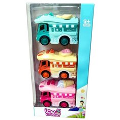3 Машинки инерционные "Фургон Мороженого Нет бренда