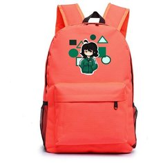 Рюкзак Игра в кальмара оранжевый №4 Noname