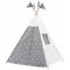 Вигвам 110x110 Звездопад с окном, карманом и флажками + игровой коврик Vam Vigvam