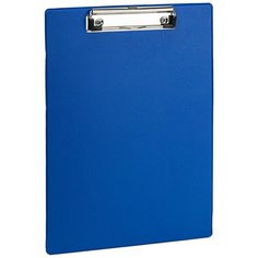 Доска-планшет STAFF с прижимом А4 (228х318 мм), картон/ПВХ, синяя