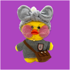 Утка - мягкая игрушка в одежде и с очками, 30 см/ Утка лалафанфан -lalafanfan Panawealth Inter Holdings