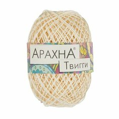 Пряжа ARACHNA Twiggy 100% целлюлоза 5 шт. х 50 г 80 м цв. №01 молочный (Twiggy-№01 молочный)