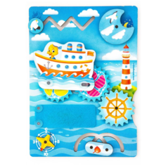 Развивающая игрушка Мастер игрушек Кораблик, IG0361, синий/голубой