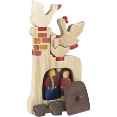 Деревянный игровой набор Гуси-лебеди печка Сказки дерева