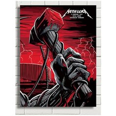 Картина по номерам музыка Metallica - 8665 В 30x40