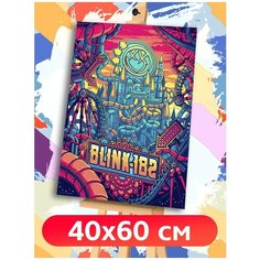 Картина по номерам Музыка Blink 182 Поп Арт - 7307 В 60x40