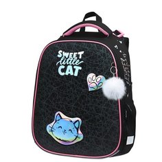 Berlingo ранец Expert Neo Meow love, RU07242, черный/розовый