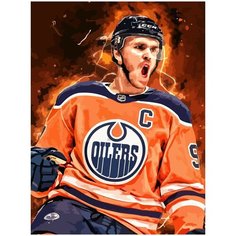 Картина по номерам на холсте спорт хоккей - 458 30X40