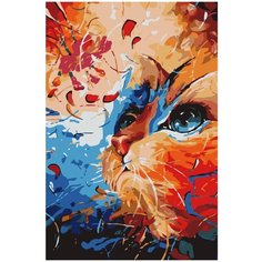 Картина по номерам на холсте Кошки - 7 40Х60