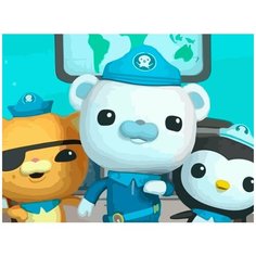 Картина по номерам на холсте Мультфильм Октонавты - 7247 Г 30x40