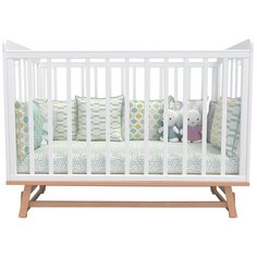 Кровать детская Incanto Anniken продольный маятник цвет белый/бук