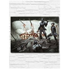 Картина по номерам на холсте Игра Dishonored (PS 5, PS 4, PS 3, Xbox 360, Xbox ONE, PC, ios) - 9412 Г 30x40
