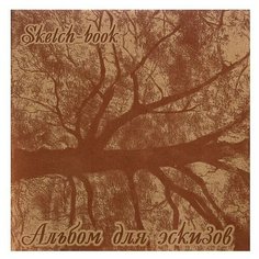 Альбом для эскизов 210 х 210 мм, 40 листов на скрепке "Дерево", блок крафт-бумага 70 г/м2./В упаковке шт: 4 Лилия Холдинг