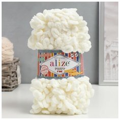 Пряжа "Puffy fine" 100% микрополиэстер 14,5м/100г (62 кремовый) Нет бренда