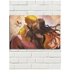 Картина по номерам Аниме Клинок рассекающий демонов Зеницу - 7662 Г 60x40