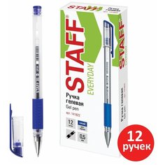 STAFF Набор гелевых ручек Everyday Gp-191/GP-192/GP-193/GP-194, 0.5 мм, 12 шт.