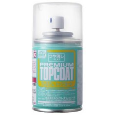 Mr.Hobby B-603 Лак матовый аэрозольный MR.Premium Topcoat flat, 88 мл.