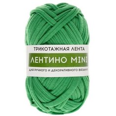 Пряжа трикотажная 100% хлопок "Лентино mini" 100 гр 40 м цвет 18 трава Softino