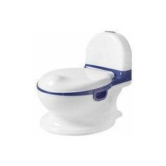 Горшок SANTRADE детский со спинкой и ручками Унитазик ST SM-F900/BL (белый/синий)