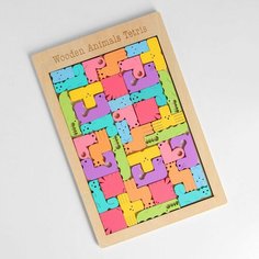 Головоломка «Тетрис с животными» 40 фигур, 27х18х1 см Россия