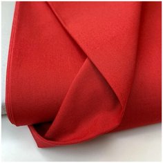 Ткань костюмная bibliotex. Хлопок. Красного цвета. Италия. 0,5 м (ширина 140 см) Dsquared2