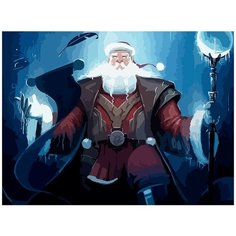 Картина по номерам на холсте Новый год (Рождество, Дед Мороз, Снегурочка, Аниме) - 7272 Г 30x40