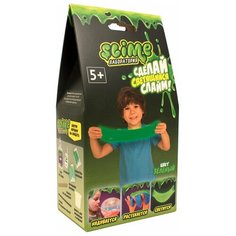 Набор для создания слайма Slime "Лаборатория", для мальчиков, зеленый, 100г Lori