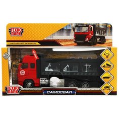 Машинка металлическая ТехноПарк Самосвал 19,5см свет, звук 2002C024-R