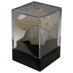 Набор кубиков для настольных ролевых игр (Dungeons and Dragons, DnD, D&D, Pathfinder) - Единорог: Аврора Морозная Синяя