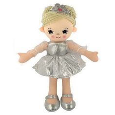 Кукла ABtoys Мягкое сердце, мягконабивная, балерина, 30 см, цвет серебристый