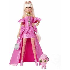 Кукла Барби Экстра в розовом платье Barbie Extra Fancy in Pink Glossy