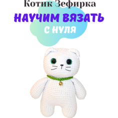 Набор амигуруми для вязания мягкой игрушки котика « Зефирка »/подарок на день рождения Luizahandmade Art