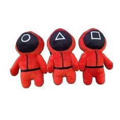 Игровой набор из мягких игрушек Игра в кальмара 3 шт по 15 см китай