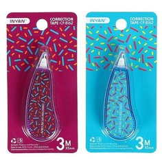 Корректор-лента 3 м х 5 мм, с рисунком, блистер, европодвес, корпус микс Нет бренда