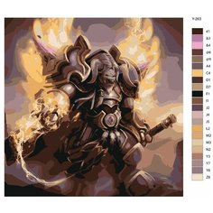 Картина по номерам Y-263 "Игра Worl of Warcraft" 70х70 Brushes Paints