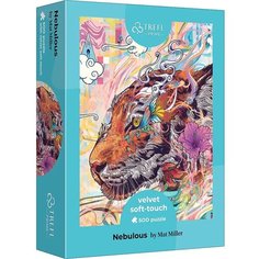 Пазл Trefl 500 деталей: Голова тигра (Trefl Velvet Soft Touch)