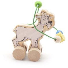 Развивающая игрушка серпантинка лабиринт-каталка Козел Нет бренда