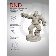 DnD Фигурка миниатюра Баретт по мотивам Final Fantasy Нет бренда
