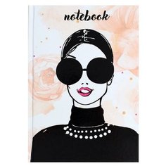 Колледж-тетрадь А5, 80 листов в клетку "Фешн. Очки", твердая обложка, глянцевая ламинация, блок офсет Calligrata